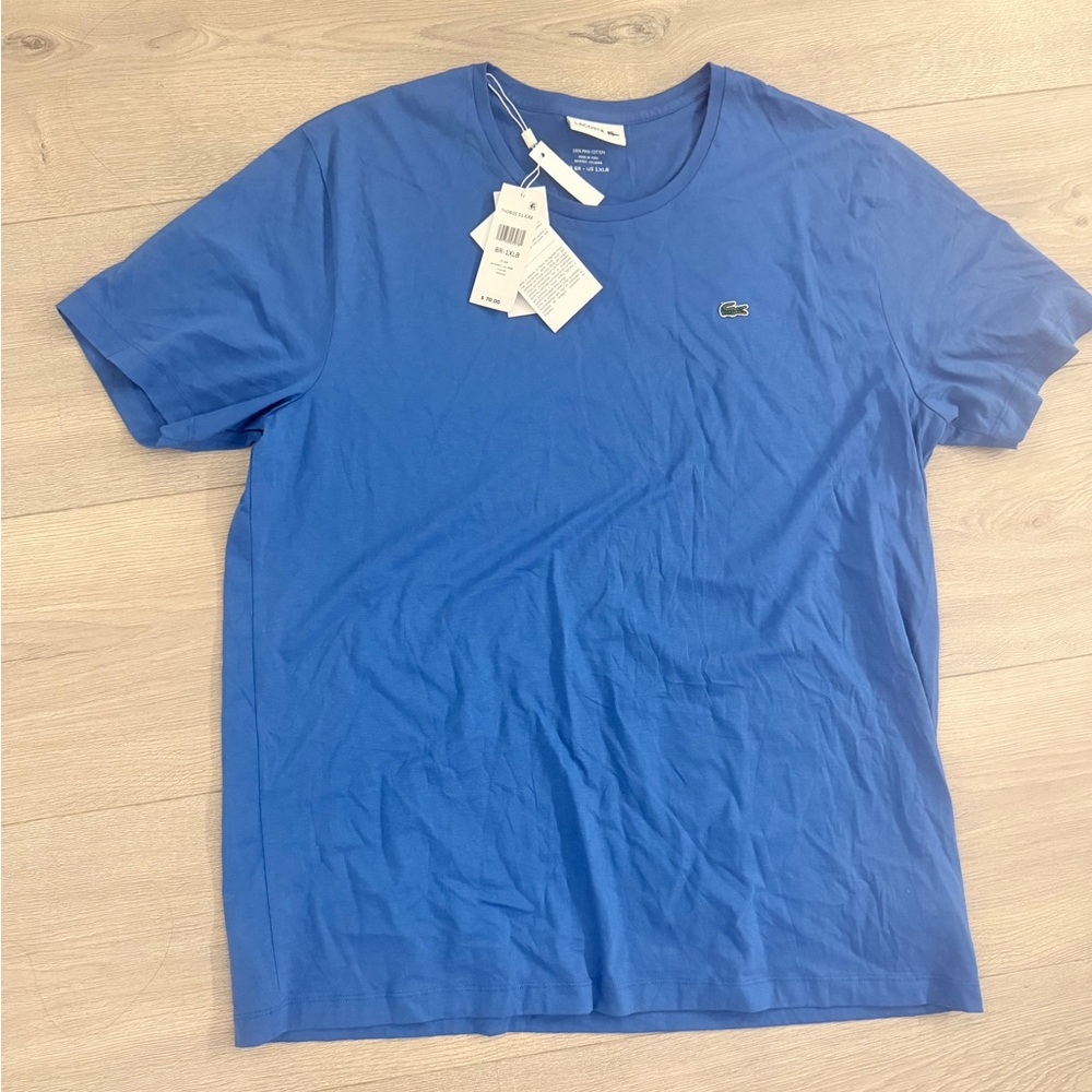 Lacoste Men's Vibrant Blue Short Sleeve Tee